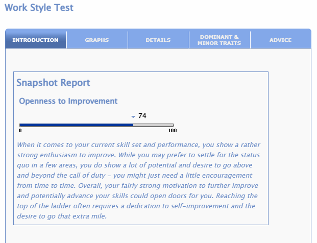 Personality Profile